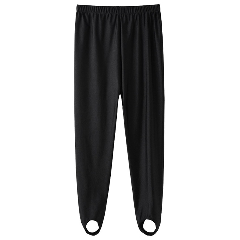 Old-fashioned smooth pedal pants, fitness pants, middle-aged and elderly women's pedal pants, loose leggings, elastic tight pants Item Picture