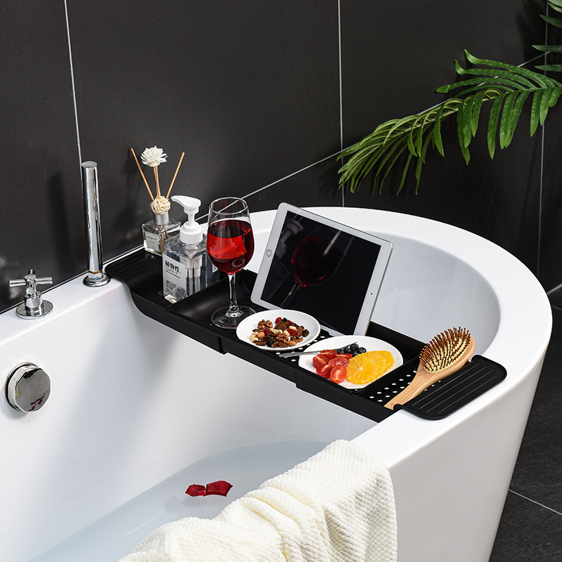 A light luxury bathtub rack for the bathroom