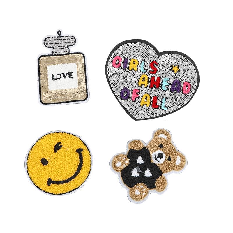 Manufacturers New Lovely Exquisite Towel Embroidery Creative Fashion Clothing Bags Shoes Hat Scarf Accessories Cloth Paste More Styles Item Picture
