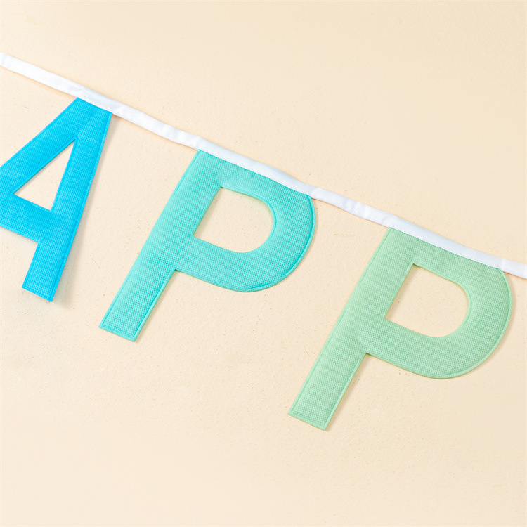 Factory direct sales of "HAPPY BIRTHDAY" birthday party banner decoration Specification image