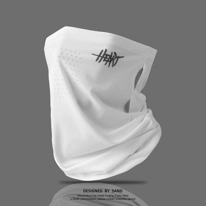 Full-face sun protection face mask, thin UV-blocking outdoor cycling ice silk mask, men's and women's summer neck protection scarf trend Application Scenario