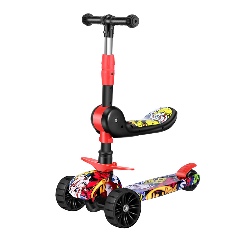 The 2024 best-selling scooter with music, a five-in-one scooter, is suitable for children aged 1 to 6 and can be ridden or sat on. It is a fully enclosed scooter Application Scenario