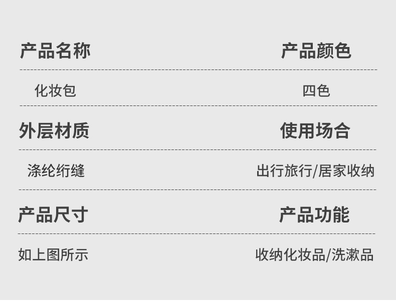 云朵化妆包简约大容量便携式手提收纳包旅行口红化妆品洗漱包详情11