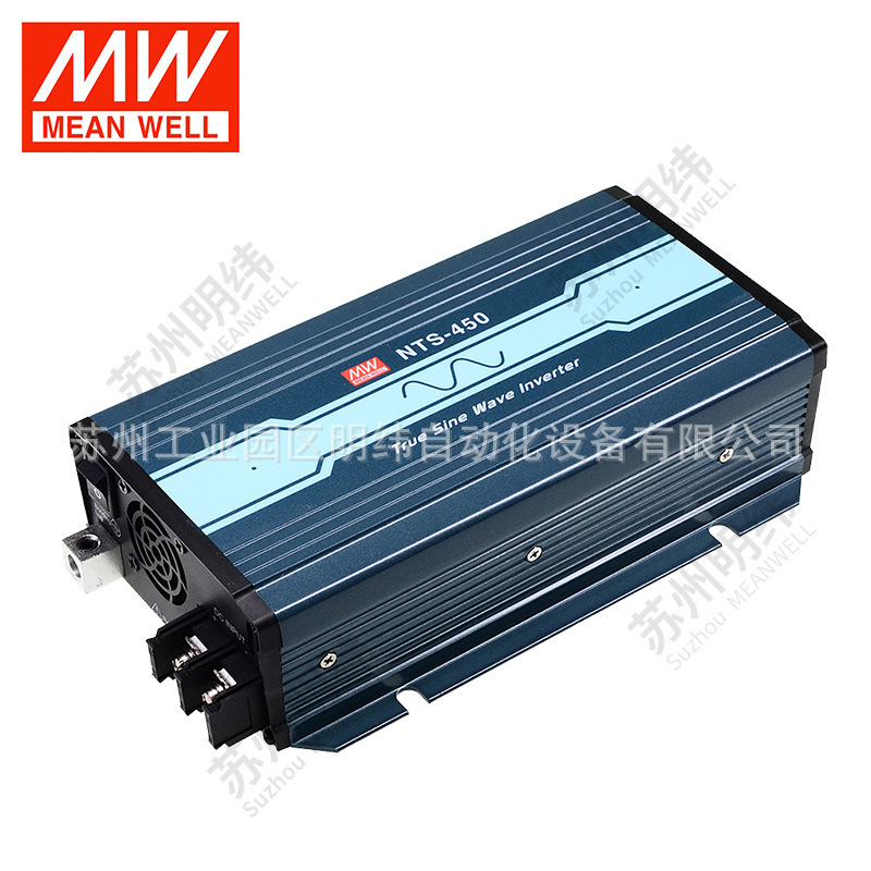 Mean Well NTS-300W, 450W, 750W photovoltaic sine wave inverters convert DC 12V, 24V, 48V to 220V AC details Picture