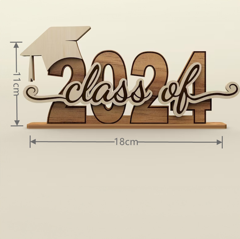Wood 2024 Cross-Border New Wooden Desktop Three-Dimensional Decoration Amazon Independent Station Creative Decorative Wooden Crafts Application Scenario