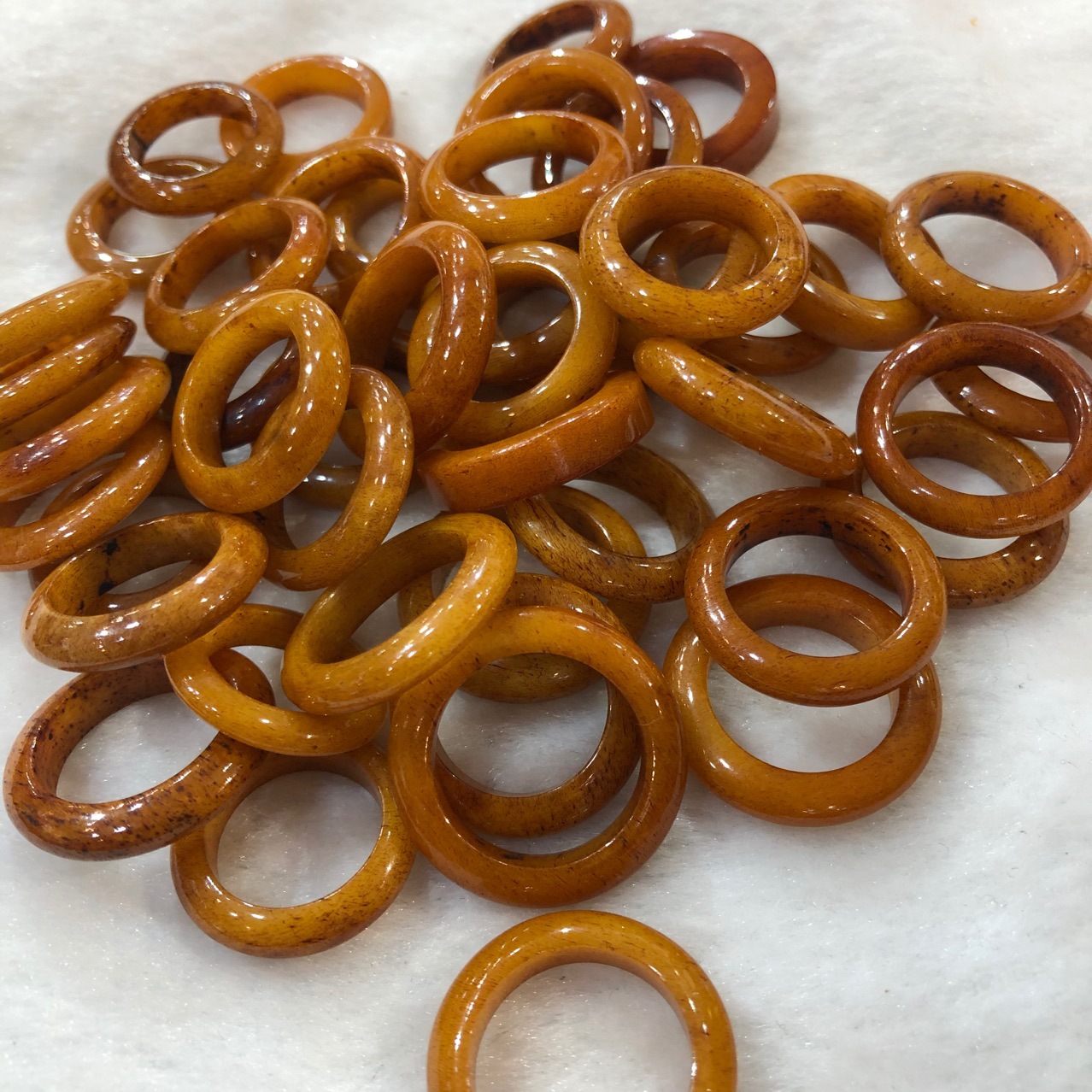 永善缘作旧牛骨小跑环      牛骨小跑环配饰