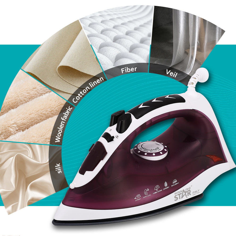 winning star Cross-border exclusive water spray vertical Steam explosion steam Automatic cleaning multi-functional electric iron Specification image