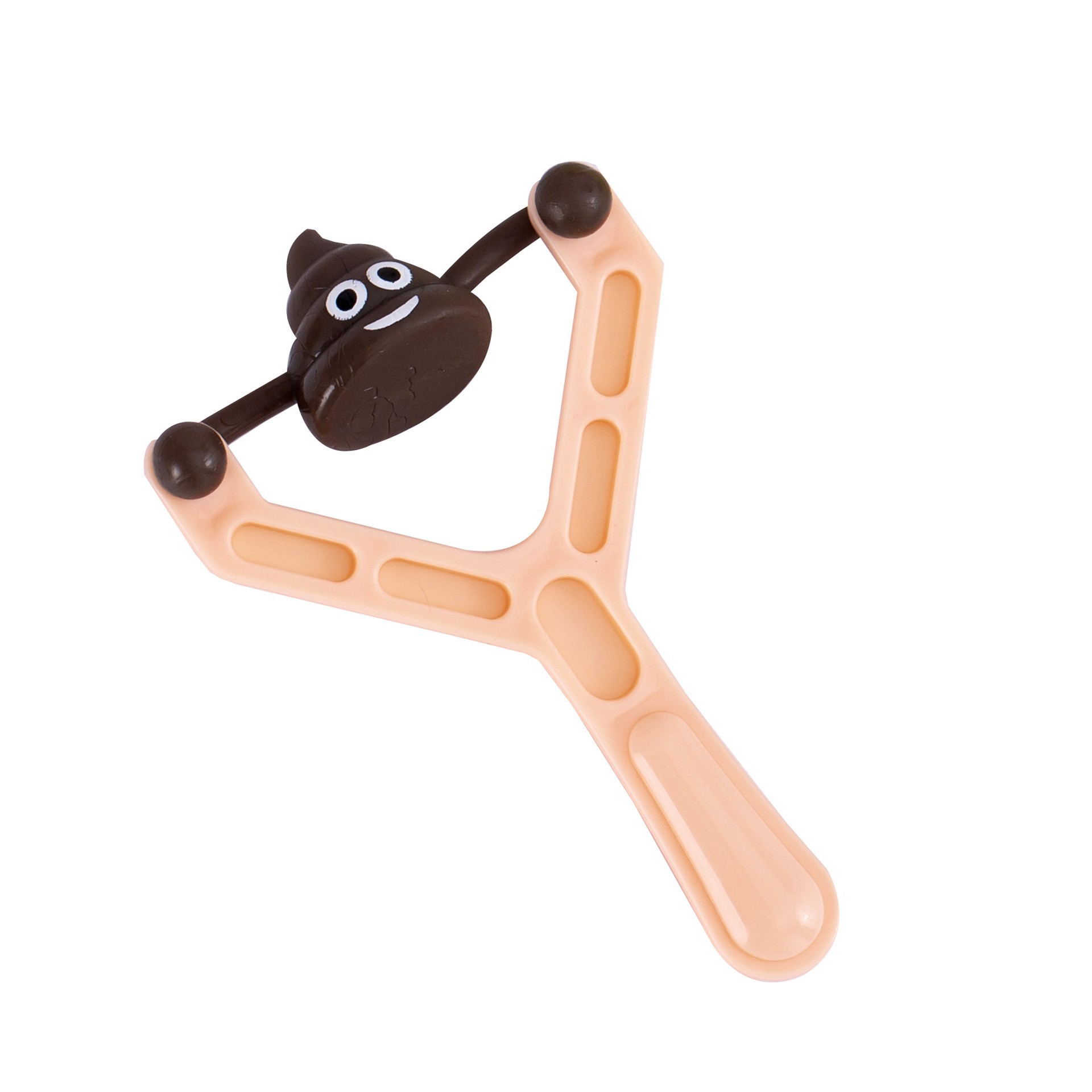 便便弹弓/发射器新奇特/TPR粑粑弹白底实物图