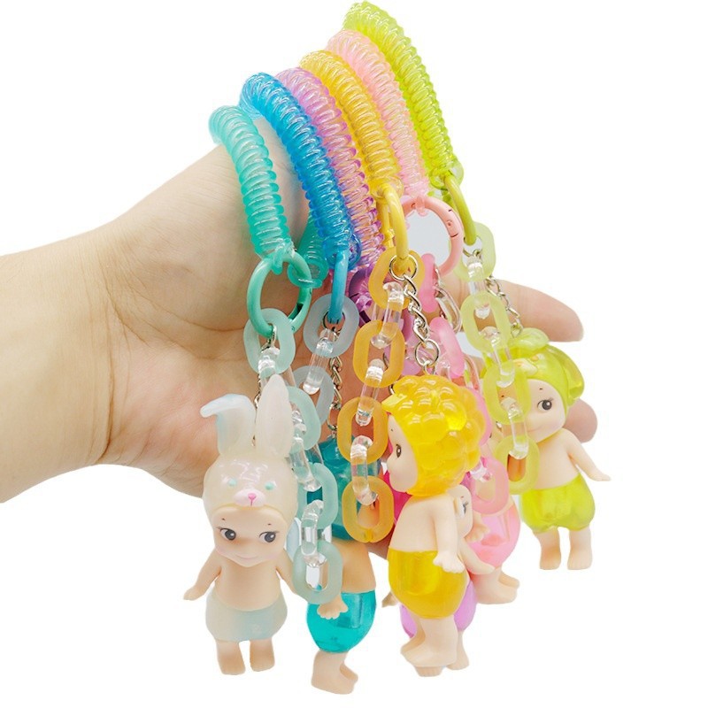 Internet celebrity new rocking electric cobra doll wriggling can sing and dance Boa doll electric plush toy candy key chain party angel pendant Item Picture