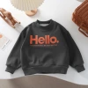 New round neck Korean-style loose sports long-sleeved sweatshirt for children in autumn. Stylish clothes for boys and girls Application Scenario
