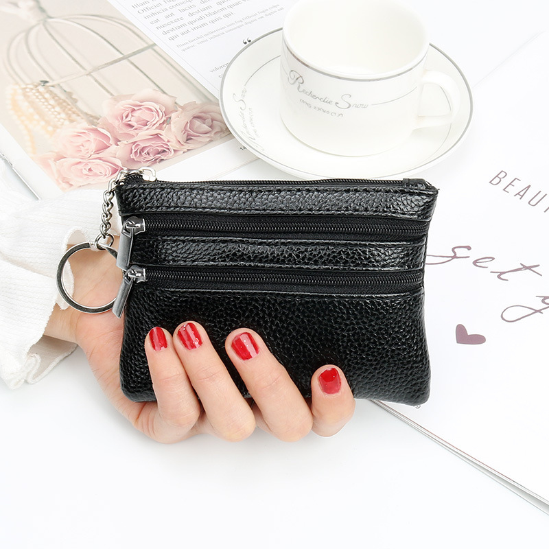 欧美时尚女式零钱包女士家用拉链钥匙包卡包硬币零钱袋手拿女小包详情图1