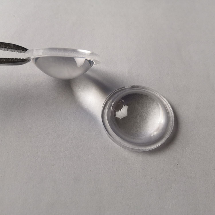 灯具射灯镜片/直径25mm/LED透镜义白底实物图