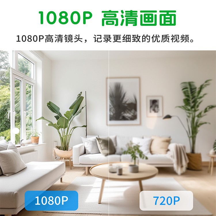 TUYA Wireless WiFi surveillance camera, home high-definition visual two-way video one-click call graffiti camera Specification image