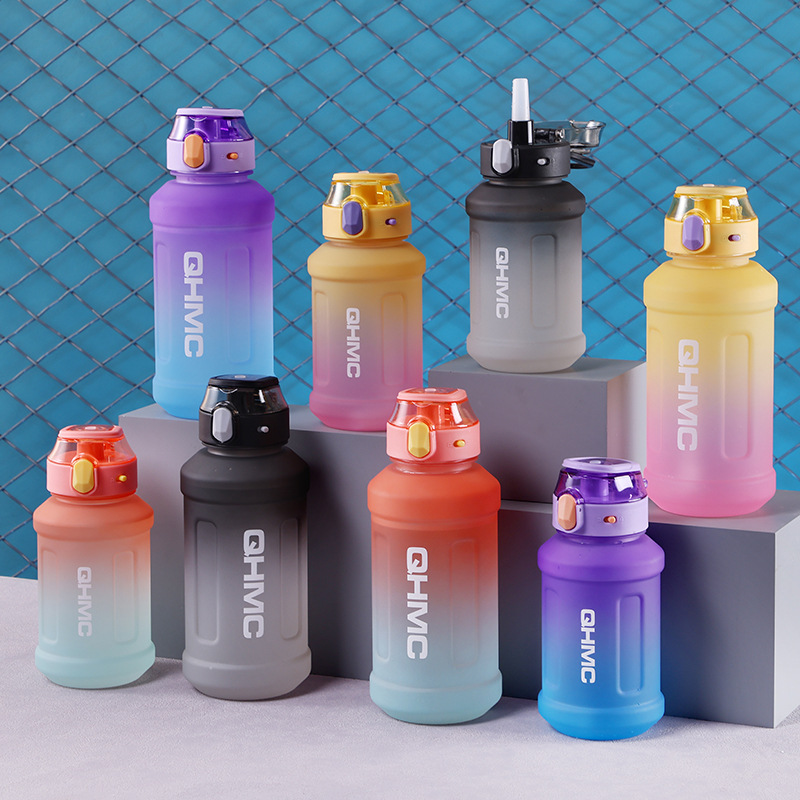 Gradient water bottle, Amazon cross-over e-commerce, gradient matte 1300ml large capacity water cup, sports water cup Specification image