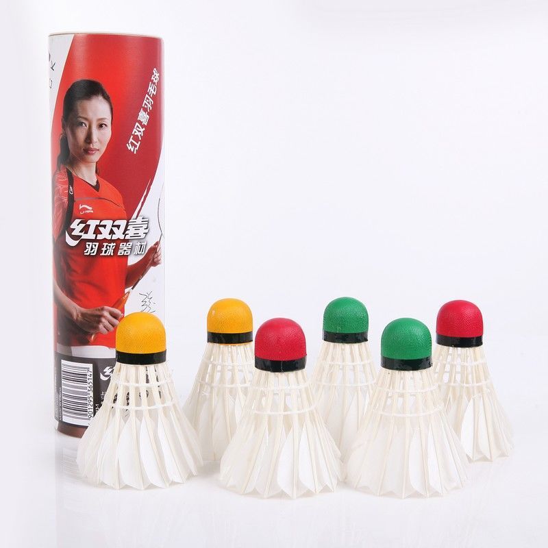 Red Double happiness badminton goose down duck feather 402 three-stage resistance to play indoor and outdoor authentic nylon ball competition training Specification drawing