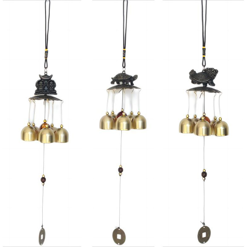 Metal Alloy Bell Pendant Decoration Gift Alloy Bell Pendant Vintage Brass Bell Bell Cross Border