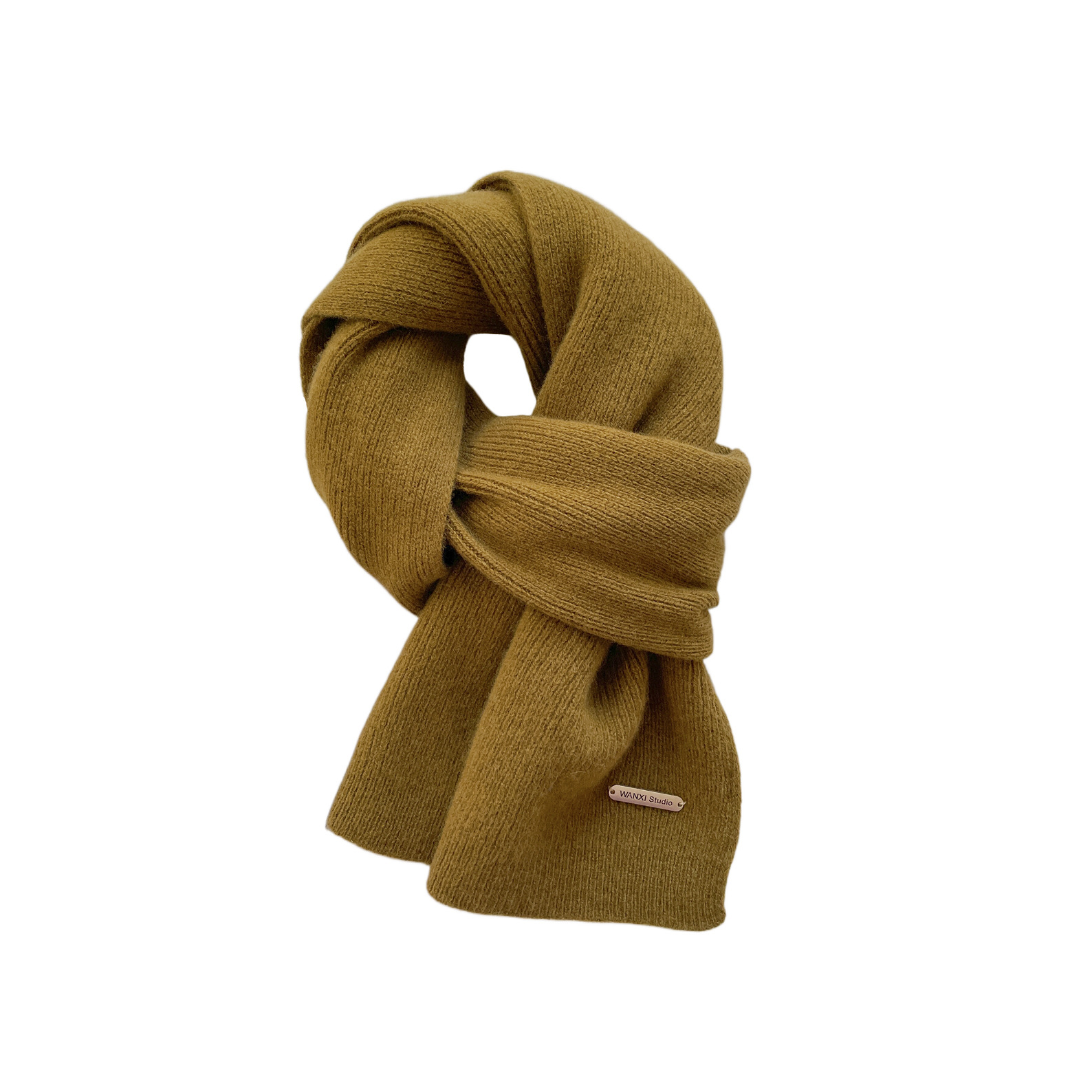 Years Warm Word Of Mouth Money! 100% Pure Wool Knitted Scarf For Women Couples All Matching Solid Color Bib Winter Man Item Picture