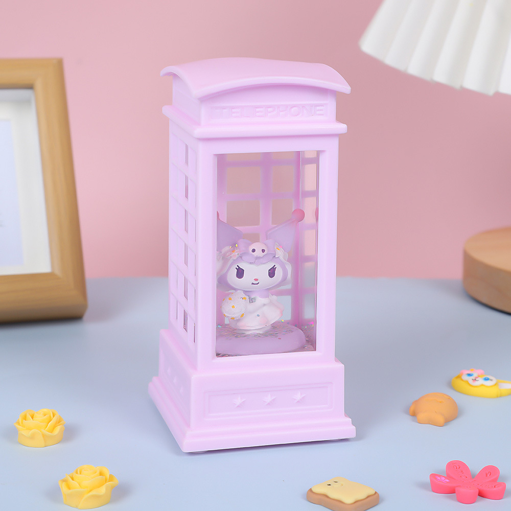 创意ins库洛米水晶风灯摆件卡通水晶玉桂灯手办情侣朋友闺蜜礼物