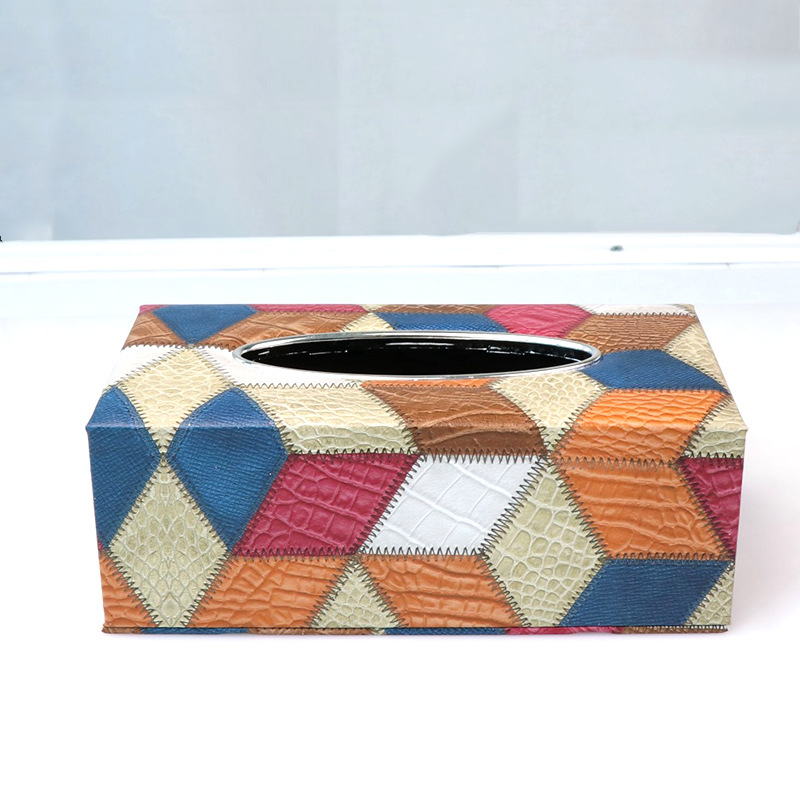 Supply Middle East PVC marble pumping paper box household simple napkin box living room creative tissue box wholesale details Picture