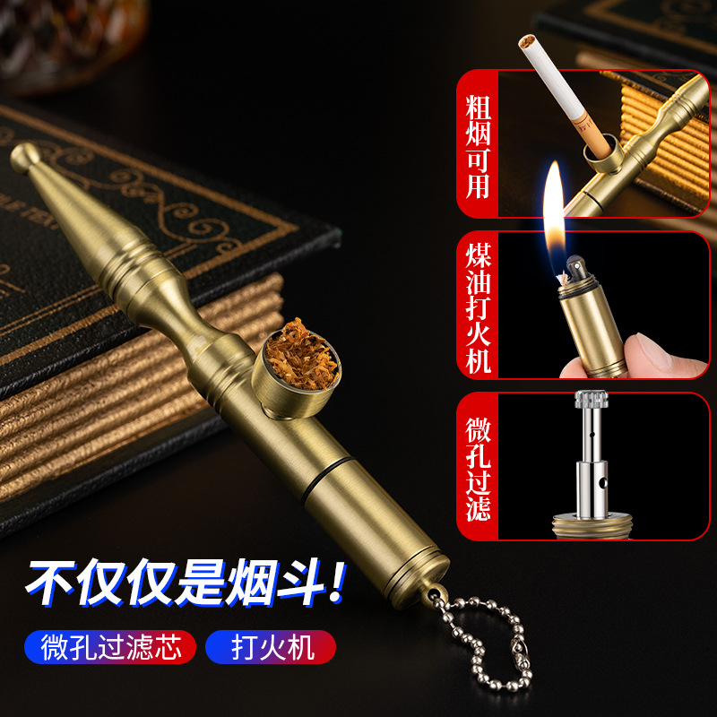 创意个性烟斗/煤油打火机/多功能拉杆过产品图