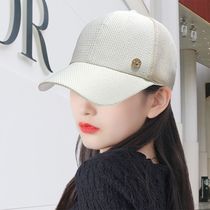 Hat female summer baseball cap Breathable net cap shade sunscreen sun hat net red rhine-diamond letter cap Korean version