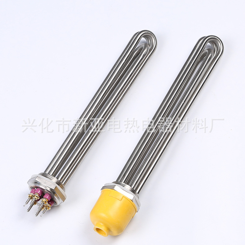 Thread Welded Heating Tube Engineering Water Tank Heating Tube Electric Heating Tube Flange Heater Boiler Industrial Electric Heating Specification drawing
