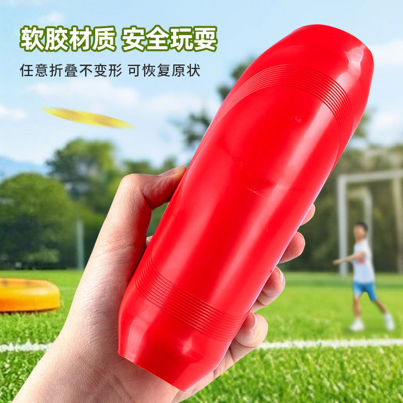 Wholesale of cross-border spinning frisbee, safe soft cloth flying saucer, children's and parents' hand-thrown competitive interactive outdoor sports toys Specification image