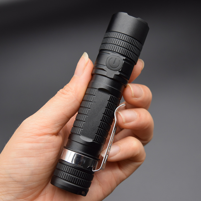New outdoor high-intensity flashlight, multi-functional led small flashlight, waterproof aluminum alloy rechargeable high-power flashlight Application Scenario