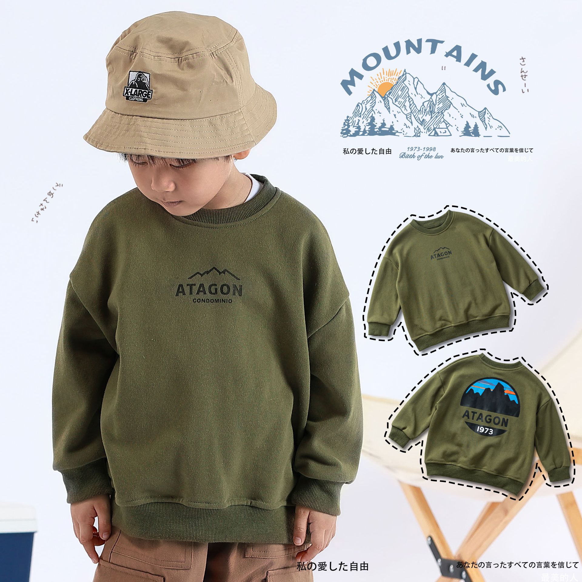 童装/童装女童短/外套女童连帽休闲/外套女童连帽韩版/运动服套装男产品图