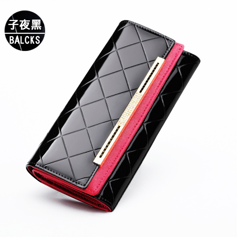 2023 New Women's Purse Long Leather Cowhide High-End Exquisite Wallet Wallet Multi-Card Large Capacity Zipper Specification drawing