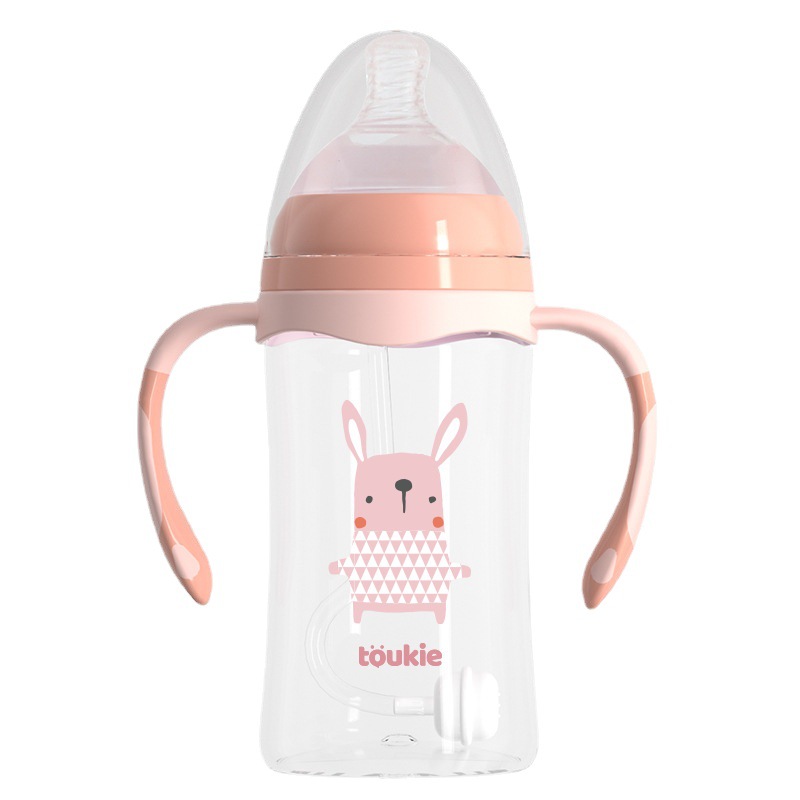 Baby Bottle Baby Anti-Flatulence Maternal And Infant Products Wholesale Sealed Lid Imitation Breast Milk Feeling Anti Drop Weaning Device Item Picture