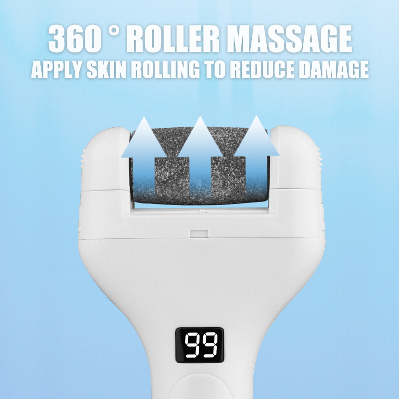 Wilder Douyin's new digital display electric foot scrubbing device can remove dead skin and calluses, exfoliate, scrub the skin and shape the feet details Picture