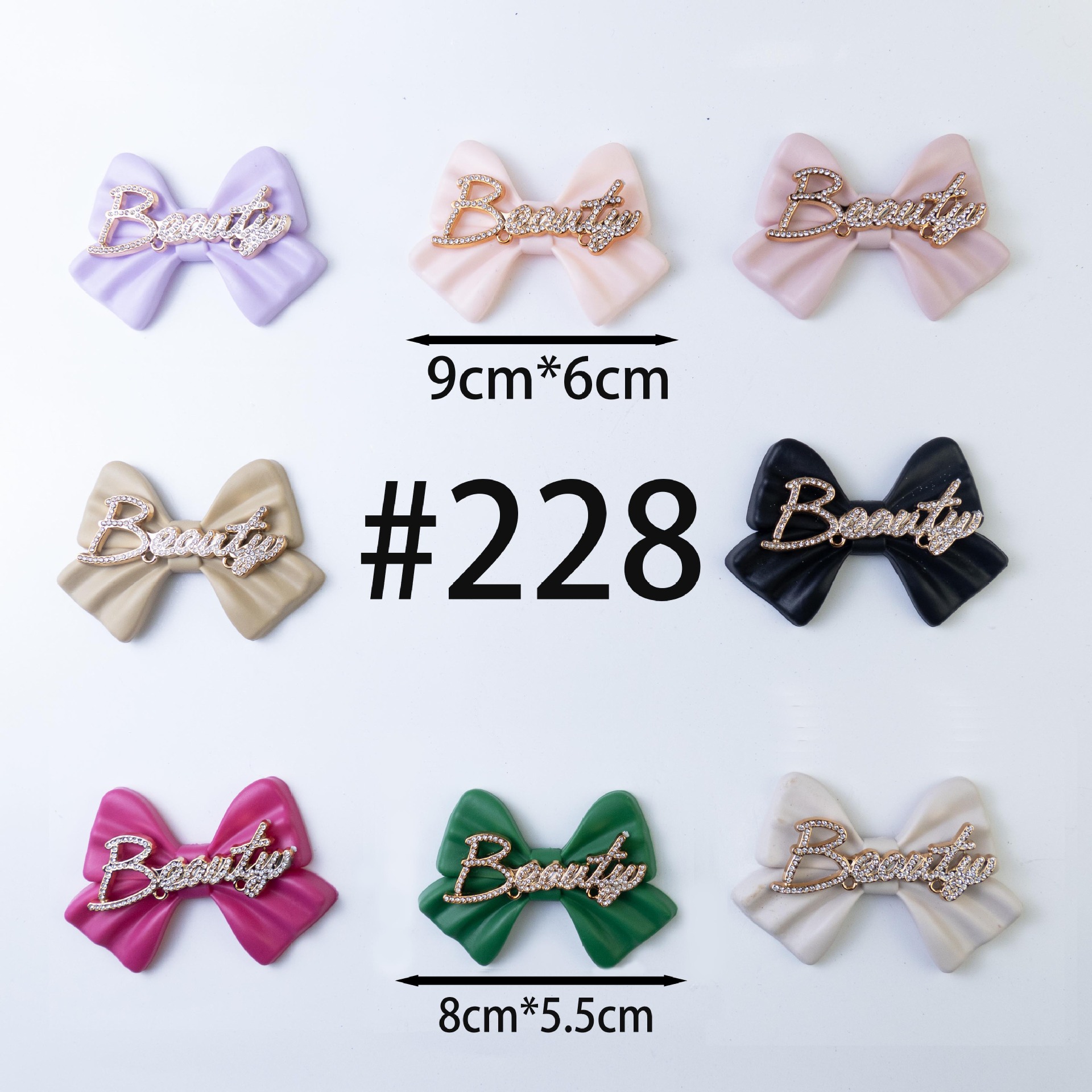 New Shoe Accessories Three-Dimensional Soft Glue Uv Plated Butterfly Wings Cute Style Shoe Flower (Large) Item Picture