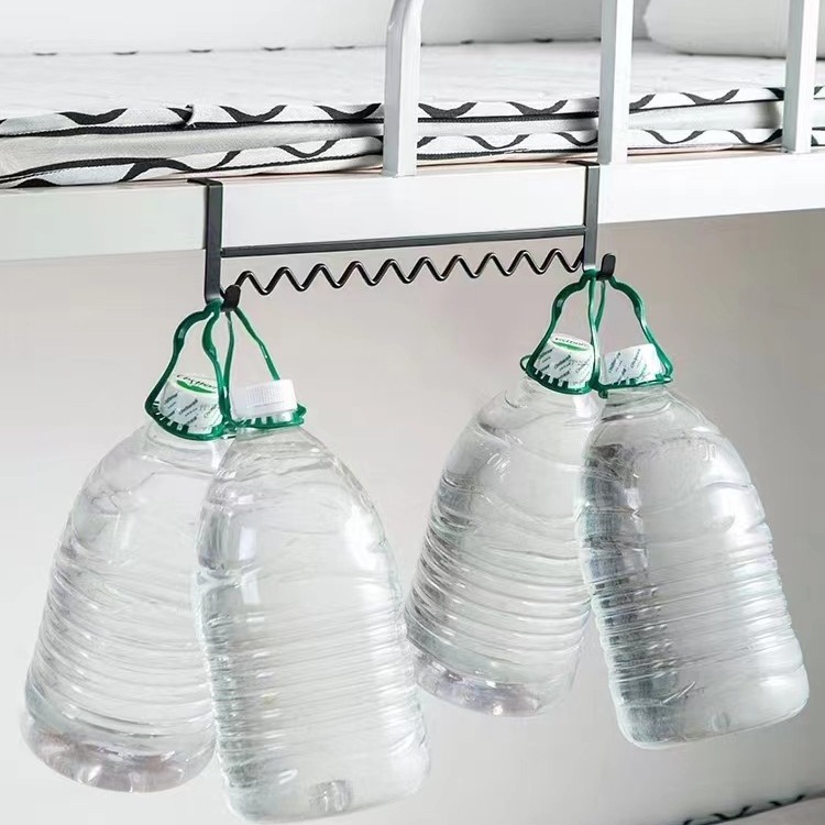 Dormitory Bed Hanger College Student Bedroom Creative Wave Bedside Clothing Storage Artifacts Wave Hanger Iron Storage Rack Application Scenario