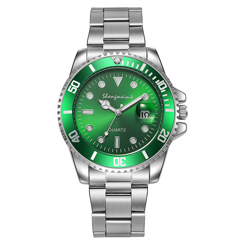 Green Water Ghost Fully automatic fake mechanical Watch for men, skeletonized calendar, waterproof luminous, Douyin, Kuaishou one-piece consignment Item Picture