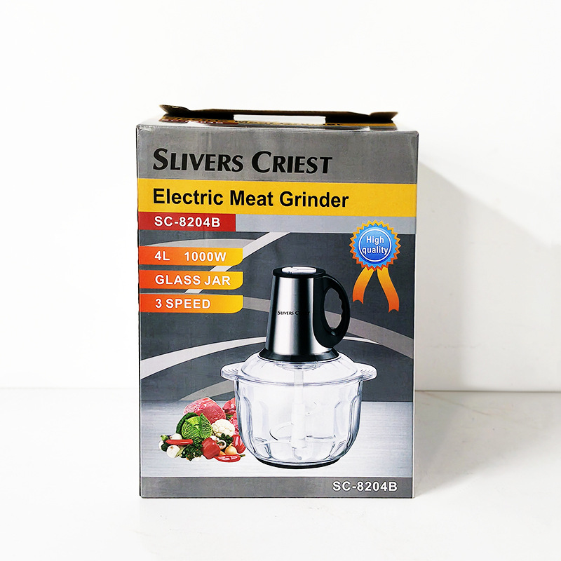 Cross-Border 4L Meat Grinder Meat Chopper, A 3-Speed 4-Liter Glass Meat Grinder Made By A Manufacturer Application Scenario