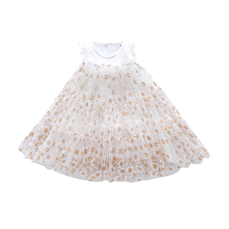 The 2022 new style of girls' summer dress, a cute and fashionable dress for children, and a trendy and stylish look Item Picture