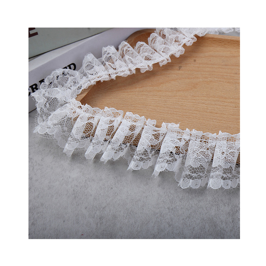 In stock: 3.5cm lace pleated toys, craft skirts, Lolita clothing, shoes, hats, accessories, discounted lace Item Picture
