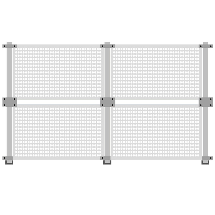 The construction fence panels, isolation nets, road galvanized perforated plates and edge guardrails in Chengyang District Item Picture