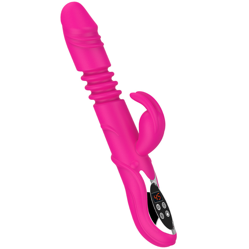 Charging, heating, telescopic, vibrating, swinging, vibrating rod, LCD display, strong vibration, silent source full figure