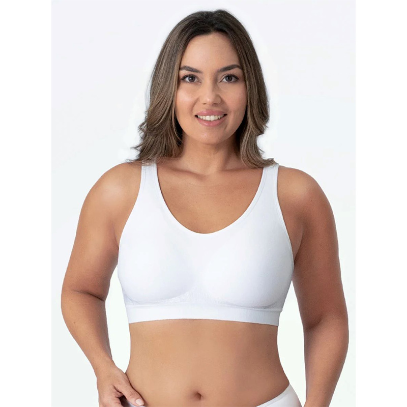 (regalo de la hebilla de extensión) estilo transfronterizo de explosión de comercio exterior mujer cómoda shaping cuerpo sin aro sujetador tamaño grande brillante de seda chaleco pequeño Specification image