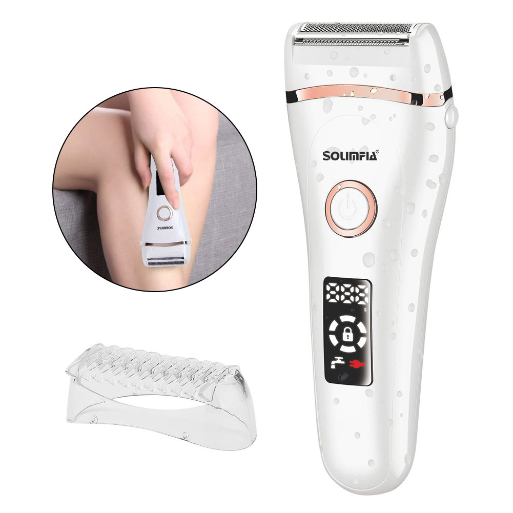 Solimpia Electric Shaver Digital Depilator Women's Shaver Armpit Hair Private Shaving Shaver Wholesale