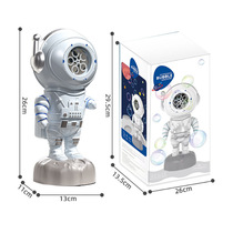 Children fully automatic 360° rotating astronaut new astronaut bubble machine early education charging bubble blower toy