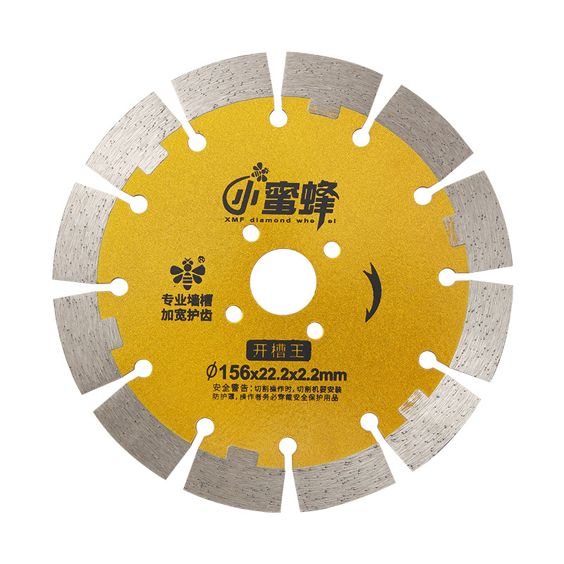 Slot King widened cutting blade, Little Bee Diamond saw blade, Reinforced concrete Pouring wall Slot King Golden slice Item Picture