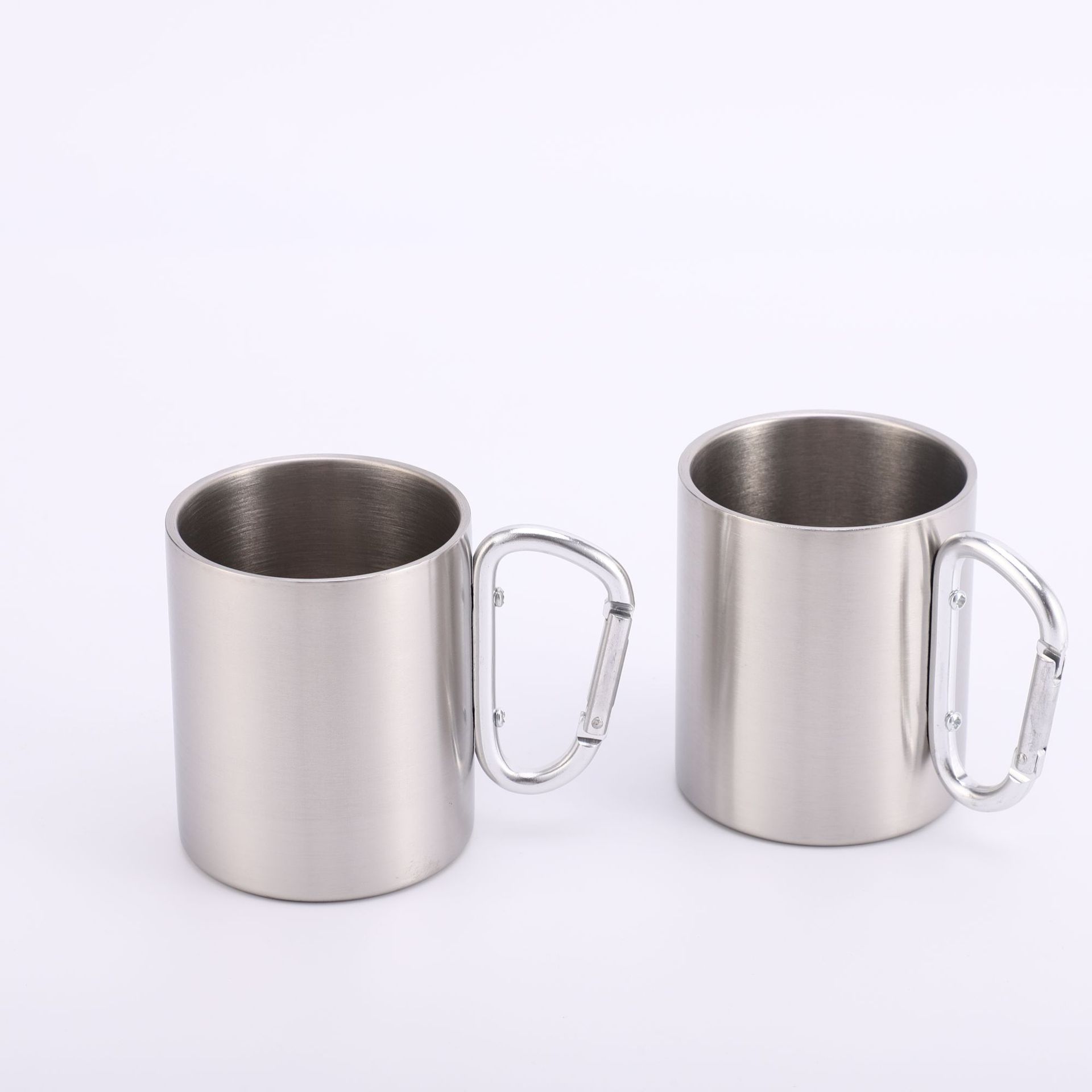 Wholesale of cross-border 304 stainless steel mini mugs with LIDS, handles, multi-functional and shock-resistant water cups Specification image