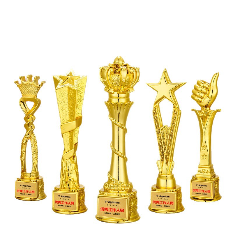 Integrated resin trophy manufacturer, children's trophy, dance competition awarding, young host, speech, champion trophy commemoration Item Picture