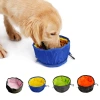 Pet bowl, outdoor portable folding waterproof Oxford cloth, easy to clean, dog bowl, universal bowl for cats and dogs, dog basin, pet supplies Specification image