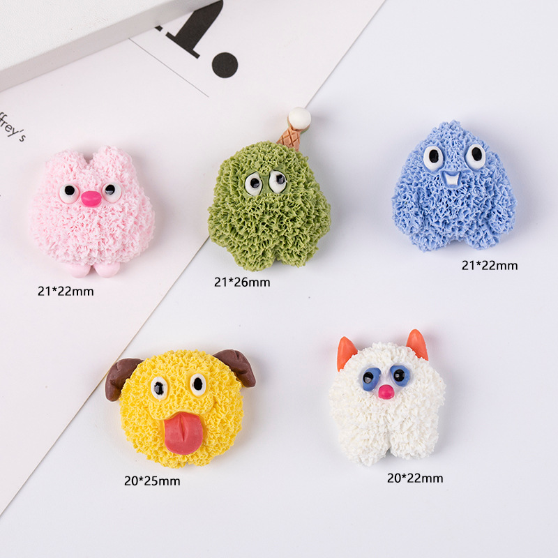 علب راتنجية، رسوم كرتونية محببة Dyy Diy Diy hatch، ملصقات شعر لثلاجة details Picture