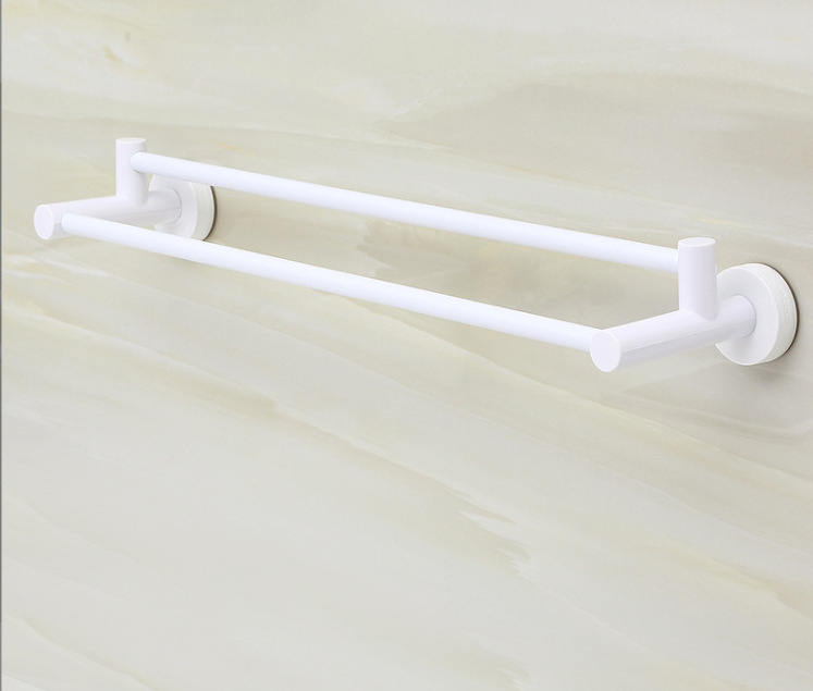 Double-pole towel rack, non-perforated bath towel rack Item Picture