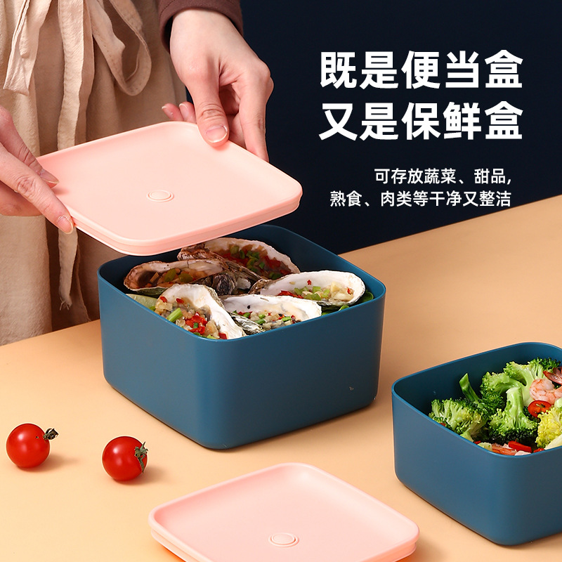 家用冰箱保鲜/塑料密封加热/饺子水果收纳白底实物图